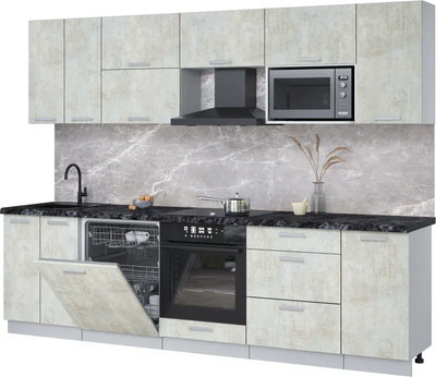 

Кухонный гарнитур, Мила Лайт 2.8-ПМ2