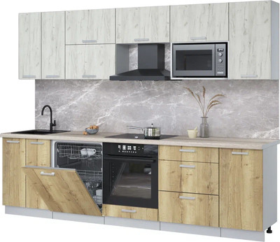 

Кухонный гарнитур, Мила Лайт 2.8-ПМ2