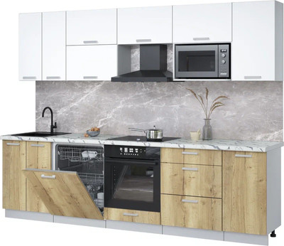 

Кухонный гарнитур, Мила Лайт 2.8-ПМ2