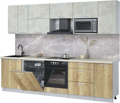 

Кухонный гарнитур, Мила Лайт 2.8-ПМ2