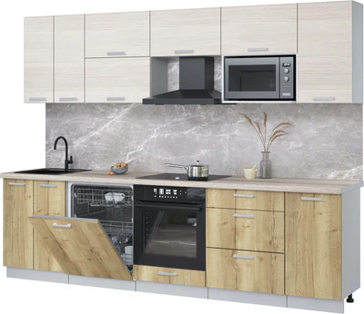 

Кухонный гарнитур, Мила Лайт 2.8-ПМ2