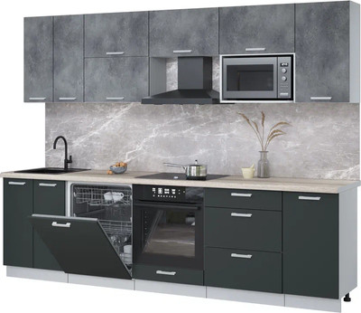 

Кухонный гарнитур, Мила Лайт 2.8-ПМ2