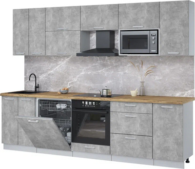 

Кухонный гарнитур, Мила Лайт 2.8-ПМ2