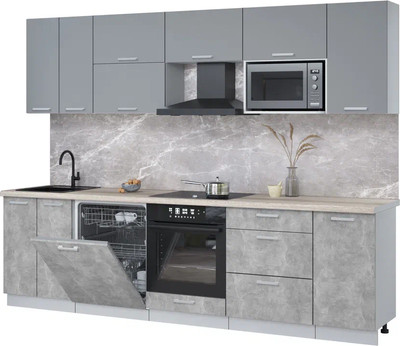 

Кухонный гарнитур, Мила Лайт 2.8-ПМ2