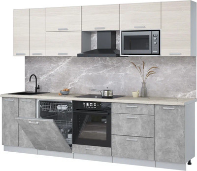 

Кухонный гарнитур, Мила Лайт 2.8-ПМ2