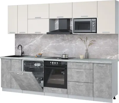 

Кухонный гарнитур, Мила Лайт 2.8-ПМ2