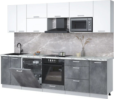 

Кухонный гарнитур, Мила Лайт 2.8-ПМ2