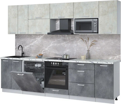 

Кухонный гарнитур, Мила Лайт 2.8-ПМ2