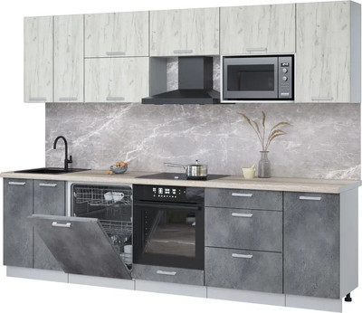 

Кухонный гарнитур, Мила Лайт 2.8-ПМ2