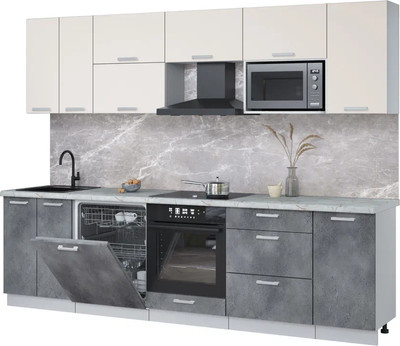 

Кухонный гарнитур, Мила Лайт 2.8-ПМ2