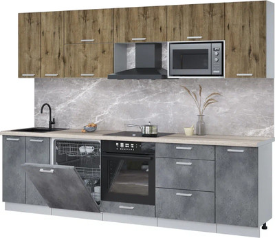 

Кухонный гарнитур, Мила Лайт 2.8-ПМ2