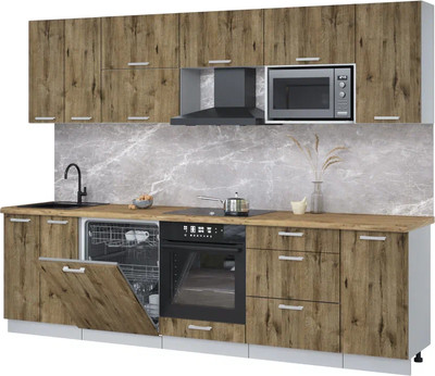 

Кухонный гарнитур, Мила Лайт 2.8-ПМ2