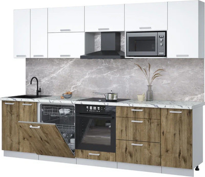 

Кухонный гарнитур, Мила Лайт 2.8-ПМ2