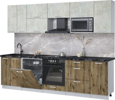 

Кухонный гарнитур, Мила Лайт 2.8-ПМ2