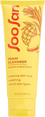 

Пенка для умывания, Foam Cleanser with Mango & Rice Milk