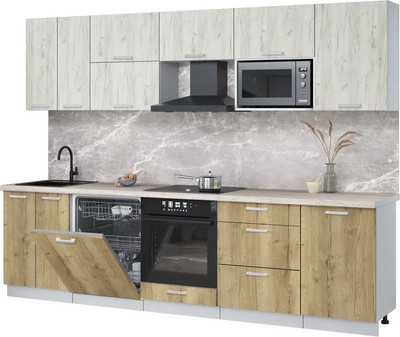 

Кухонный гарнитур, Мила Лайт 2.9-ПМ2