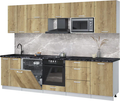 

Кухонный гарнитур, Мила Лайт 2.9-ПМ2