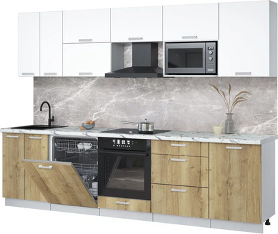 

Кухонный гарнитур, Мила Лайт 2.9-ПМ2