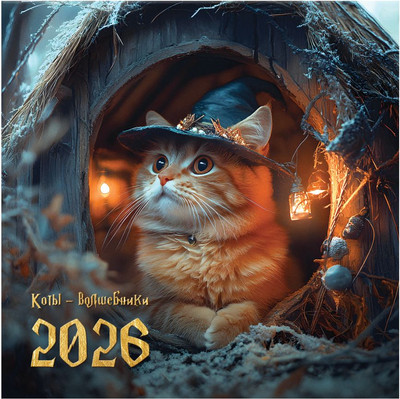 Календарь настенный BG Коты-волшебники / 381025 (2026г) - 