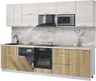 

Кухонный гарнитур, Мила Лайт 2.9-ПМ2