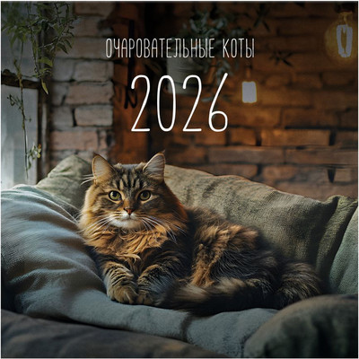 Календарь настенный BG Коты / 381010 (2026г) -