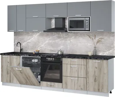 

Кухонный гарнитур, Мила Лайт 2.9-ПМ2