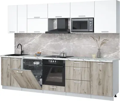 

Кухонный гарнитур, Мила Лайт 2.9-ПМ2