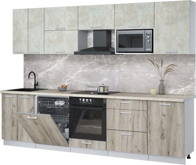 

Кухонный гарнитур, Мила Лайт 2.9-ПМ2