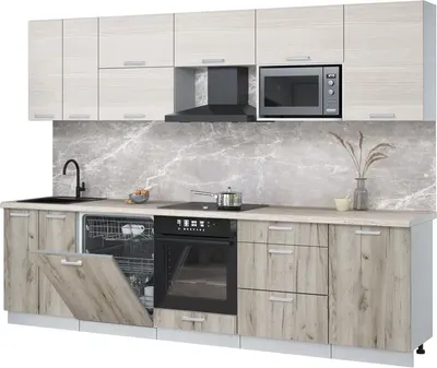 

Кухонный гарнитур, Мила Лайт 2.9-ПМ2