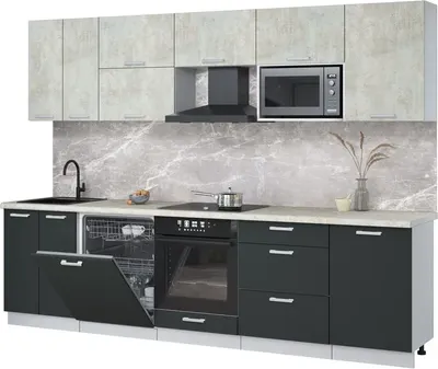 

Кухонный гарнитур, Мила Лайт 2.9-ПМ2