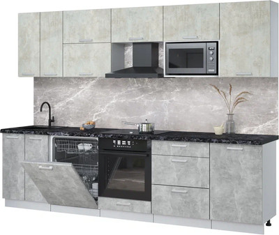 

Кухонный гарнитур, Мила Лайт 2.9-ПМ2