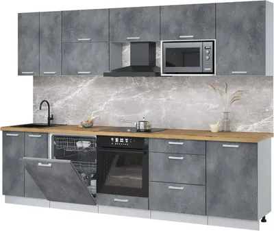 

Кухонный гарнитур, Мила Лайт 2.9-ПМ2