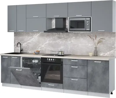 

Кухонный гарнитур, Мила Лайт 2.9-ПМ2