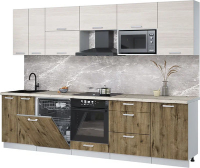 

Кухонный гарнитур, Мила Лайт 2.9-ПМ2