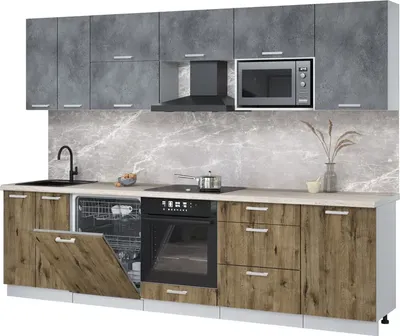 

Кухонный гарнитур, Мила Лайт 2.9-ПМ2