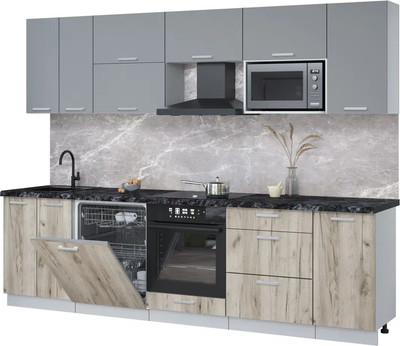 

Кухонный гарнитур, Мила Лайт 2.8-ПМ2