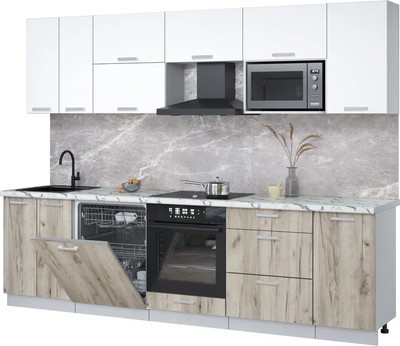 

Кухонный гарнитур, Мила Лайт 2.8-ПМ2