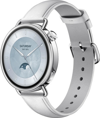 Умные часы Xiaomi Watch S4 41mm M2502W1 / BHR07VUGL (Leather Strap White) - 