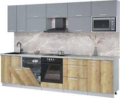 

Кухонный гарнитур, Мила Лайт 3.0-ПМ2