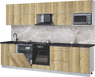 

Кухонный гарнитур, Мила Лайт 3.0-ПМ2