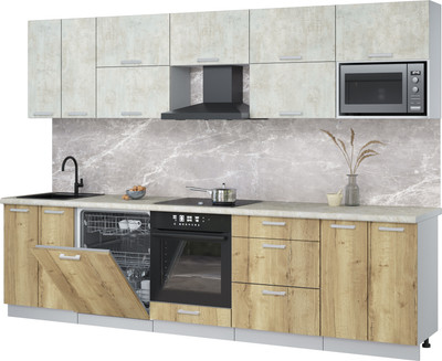 

Кухонный гарнитур, Мила Лайт 3.0-ПМ2