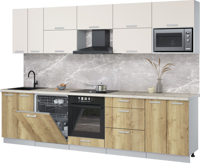 

Кухонный гарнитур, Мила Лайт 3.0-ПМ2