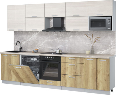 

Кухонный гарнитур, Мила Лайт 3.0-ПМ2