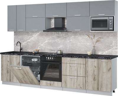 

Кухонный гарнитур, Мила Лайт 3.0-ПМ2