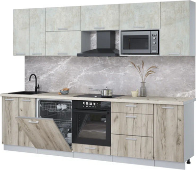 

Кухонный гарнитур, Мила Лайт 2.8-ПМ2