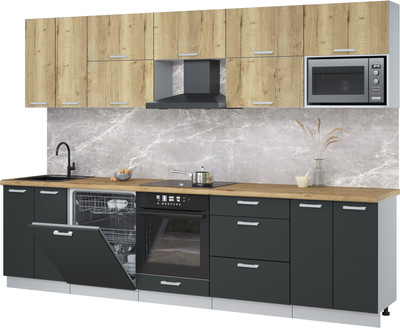 

Кухонный гарнитур, Мила Лайт 3.0-ПМ2