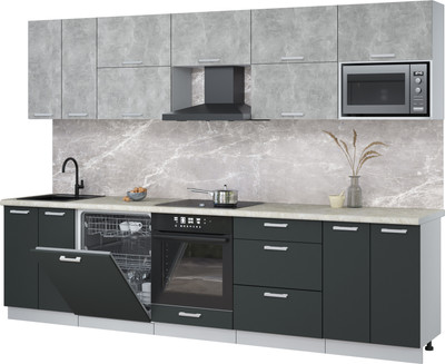 

Кухонный гарнитур, Мила Лайт 3.0-ПМ2