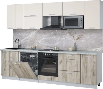 

Кухонный гарнитур, Мила Лайт 2.8-ПМ2