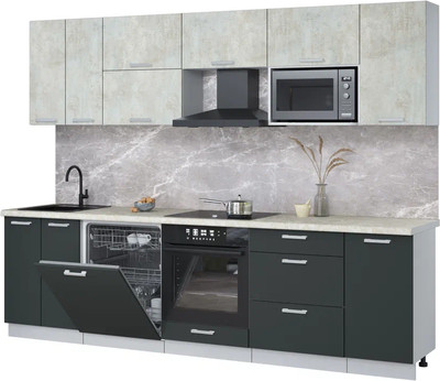 

Кухонный гарнитур, Мила Лайт 2.8-ПМ2