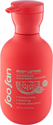 Лосьон для тела Soosan Body Lotion Watermelon & Raspberry Lemonade (300мл) - 